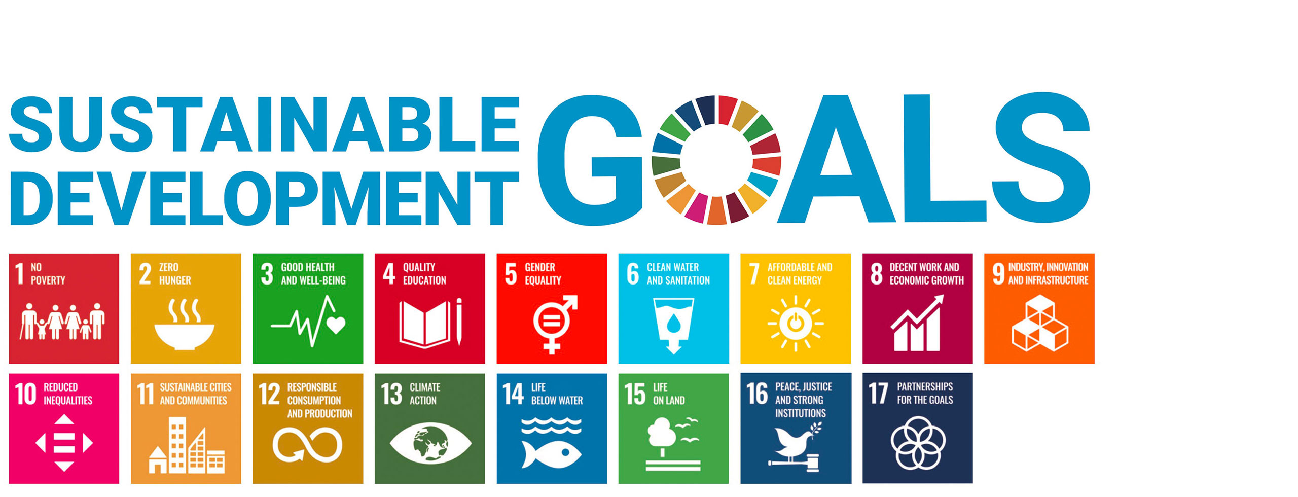 幅広い事業活動を通じて、SDGsの目標達成と持続可能な社会の実現に努めてまいります。