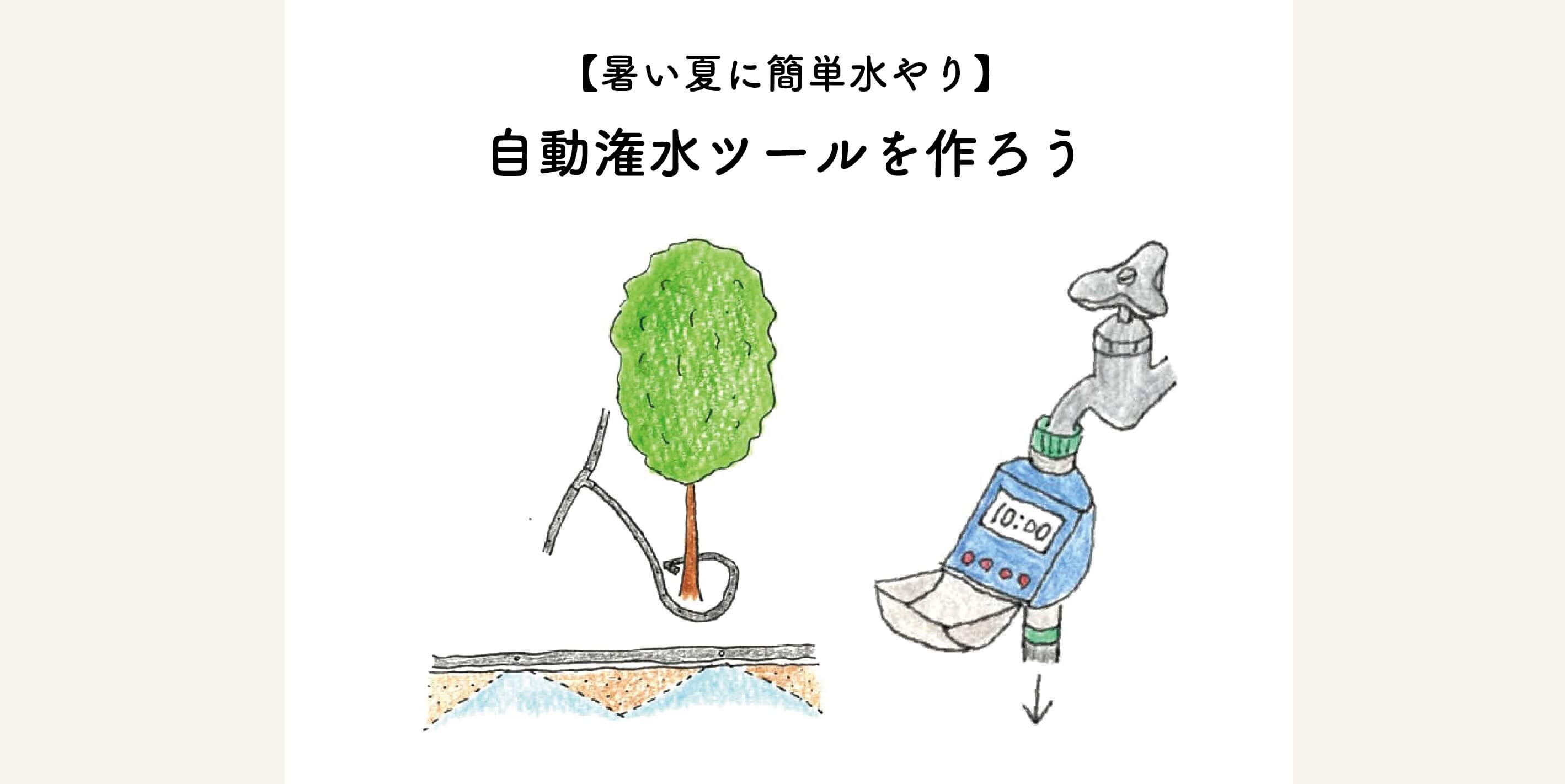 【暑い夏に簡単水やり】自動灌水とは？