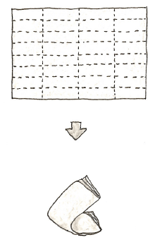 ゴムパチンコのパチンコ玉の作り方